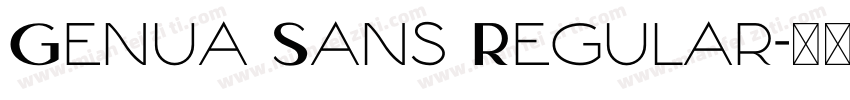 Genua Sans Regular字体转换